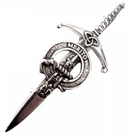 Clan Crest Pewter Kilt Pin with Dunlop Crest