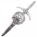 Clan Crest Pewter Kilt Pin with Hope Crest showcasing its antique palladium finish and traditional Scottish craftsmanship, perfect for adding a personalized touch to your kilt.