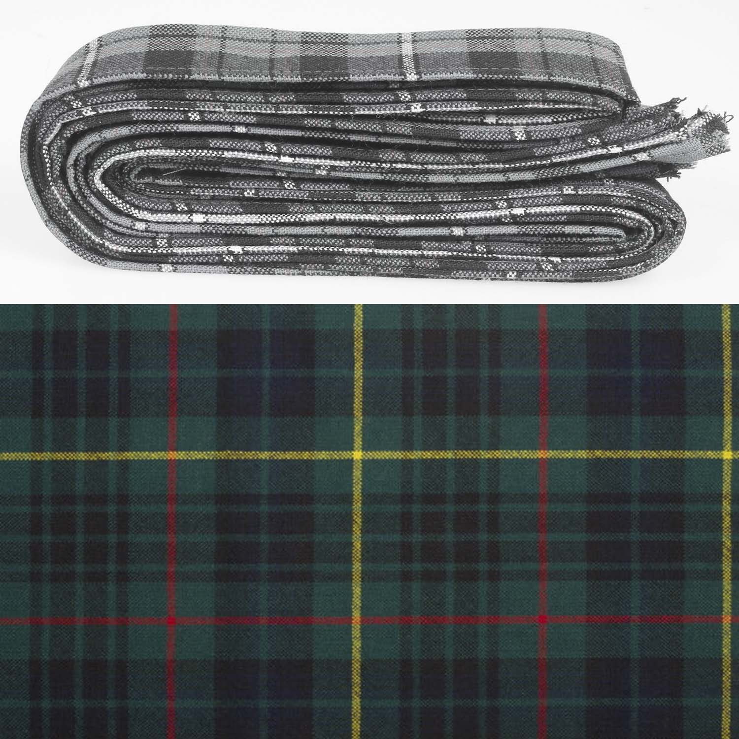 Wool Strip Ribbon in Stewart Hunting Modern Tartan featuring 5 strips and customizable widths, perfect for weddings, crafts, and special events.