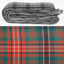 Wool Strip Ribbon in Wilson Ancient Tartan featuring five strips in various widths, perfect for decorations, crafts, and DIY projects.