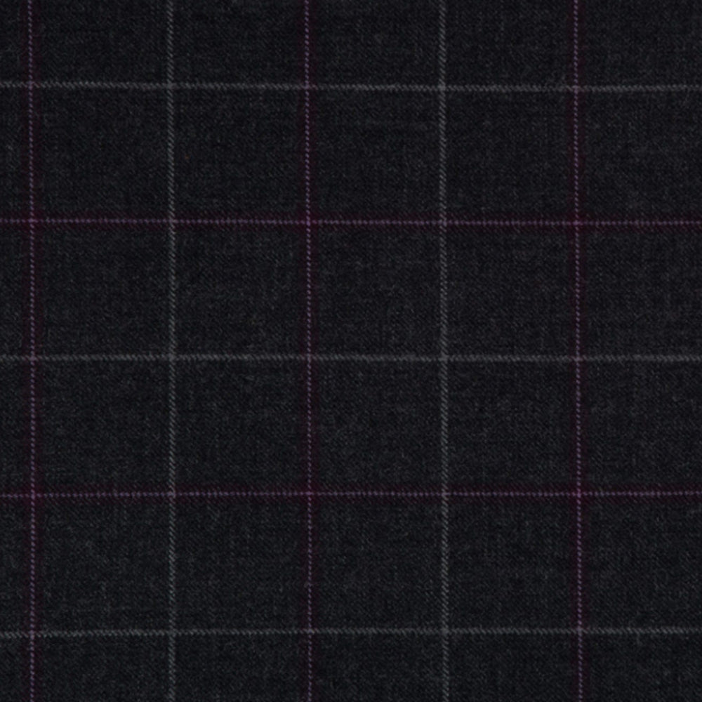 Clunie Charcoal Tartan per meter