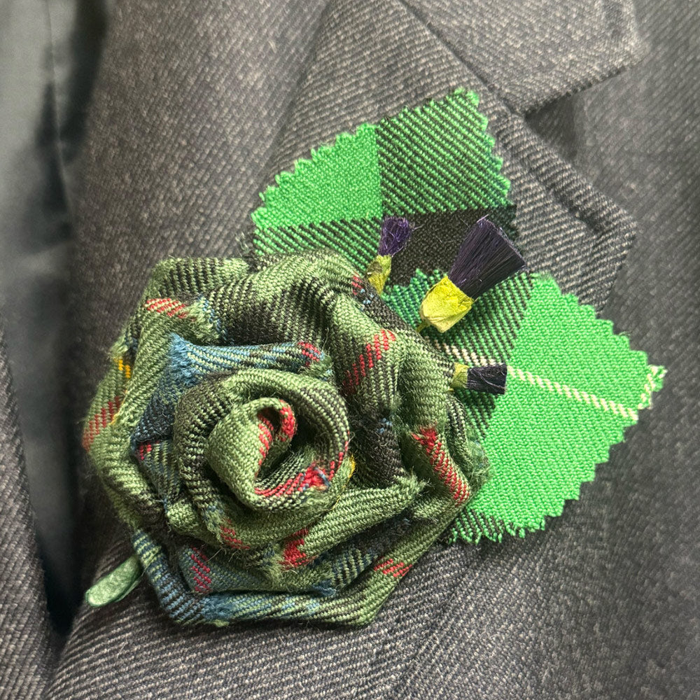 Tartan Rose Corsage - in any tartan