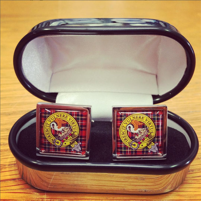 Coloured Clan Crest Cufflinks