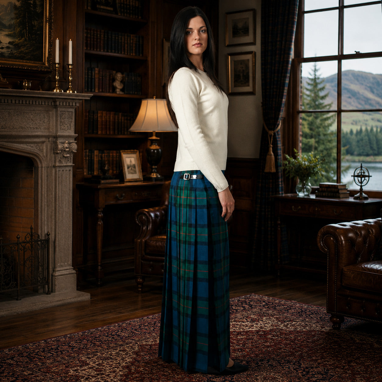 Hostess Kilted Skirt With Free Matching Sash
