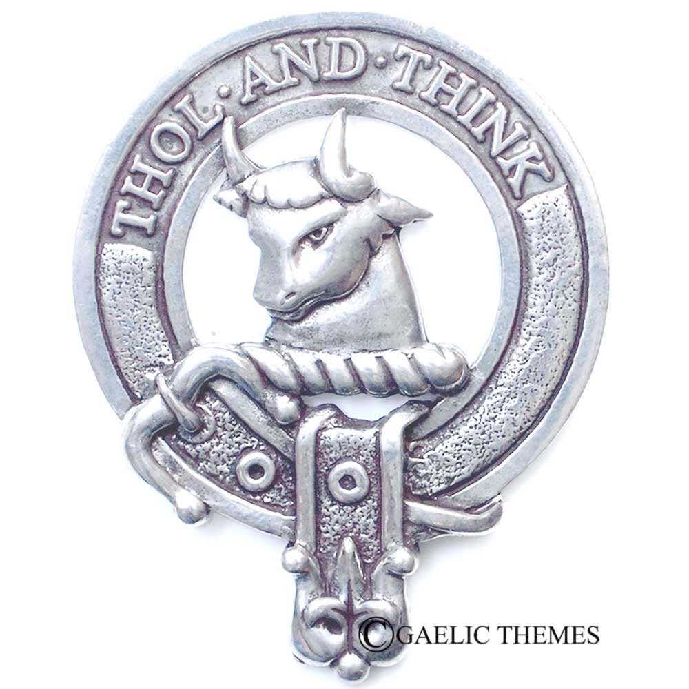 Tweedie Clan Crest Badge in Pewter