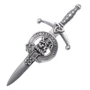 Clan Crest Pewter Kilt Pin with Broun (Brown) Crest