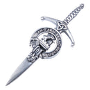 Clan Crest Pewter Kilt Pin with MacQuarrie Crest