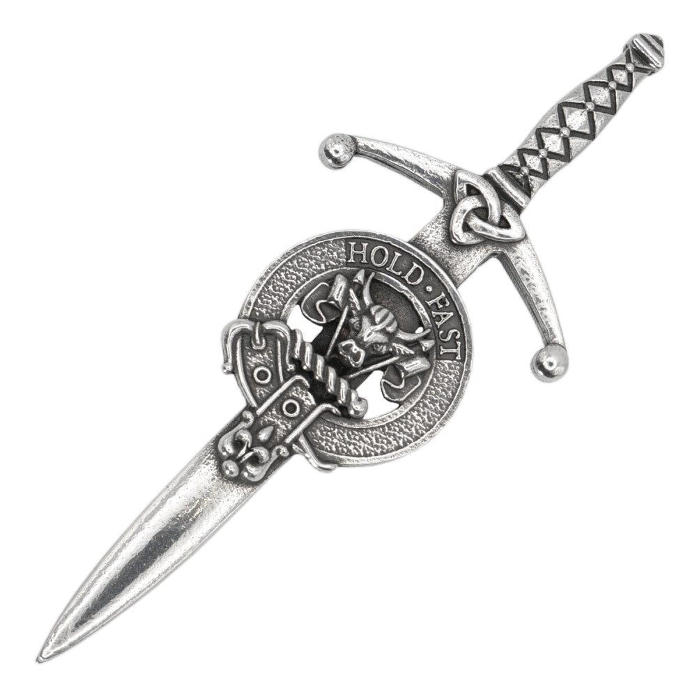 Clan Crest Pewter Kilt Pin with MacLeod Crest