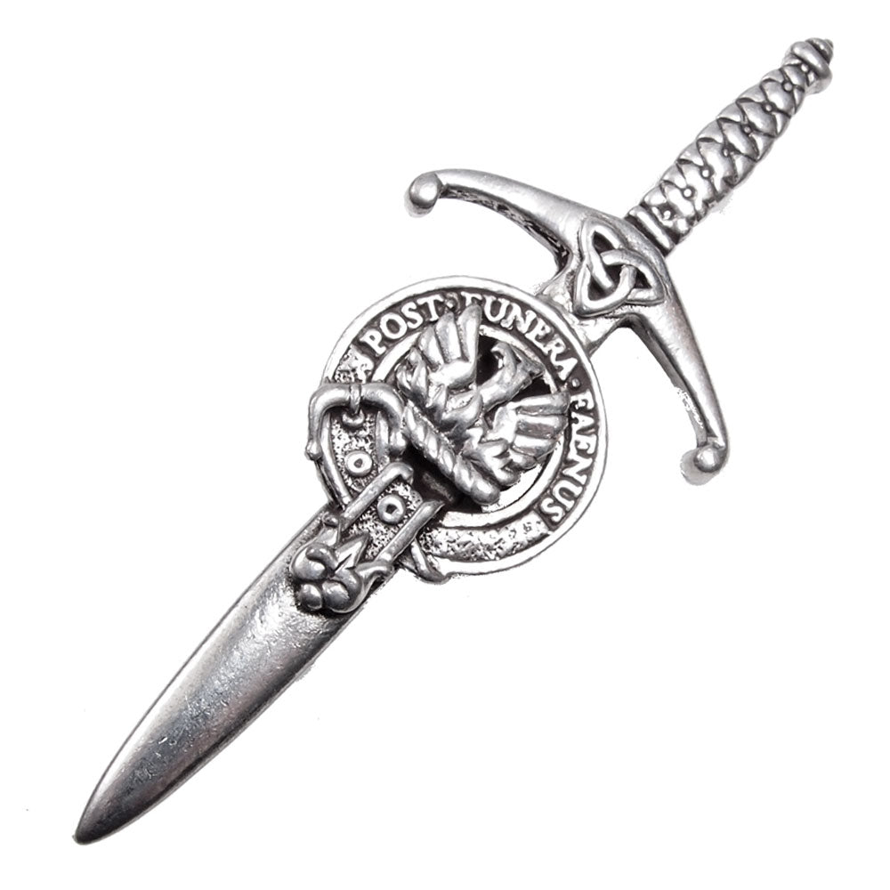 Clan Crest Pewter Kilt Pin with Mow Crest