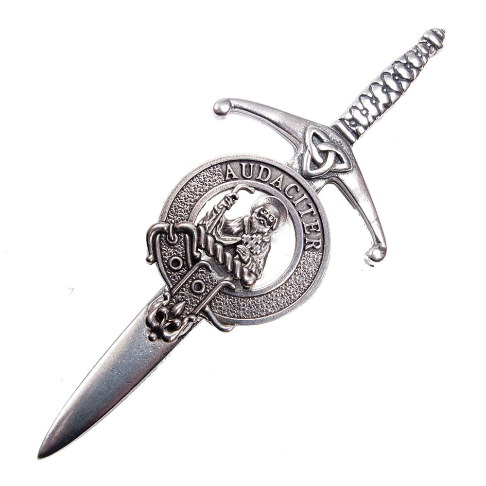 Clan Crest Pewter Kilt Pin with MacLea Crest