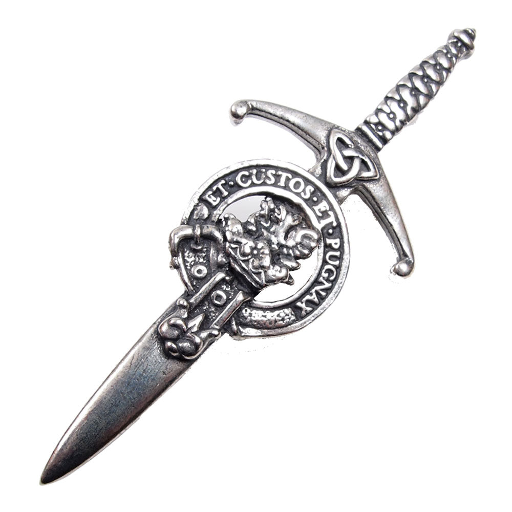 Clan Crest Pewter Kilt Pin with Marjoribanks Crest