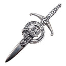 Clan Crest Pewter Kilt Pin with Marjoribanks Crest