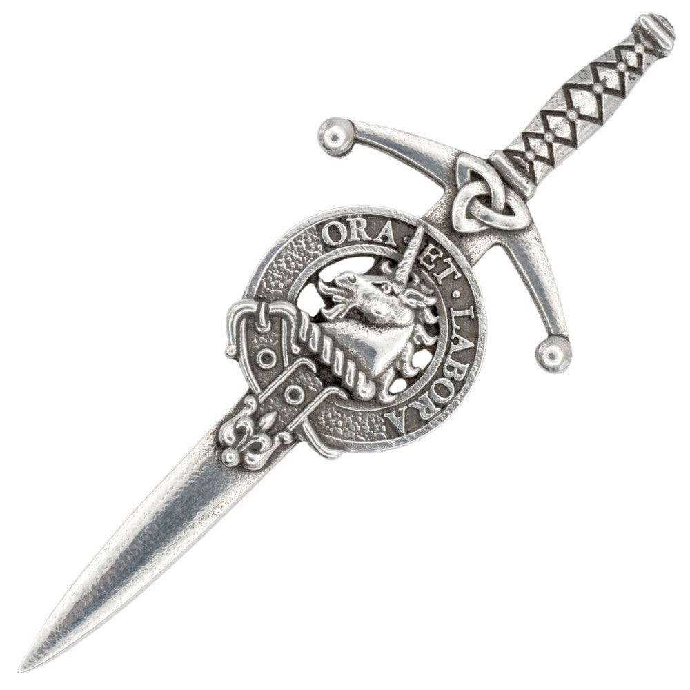 Clan Crest Pewter Kilt Pin with Ramsay Crest