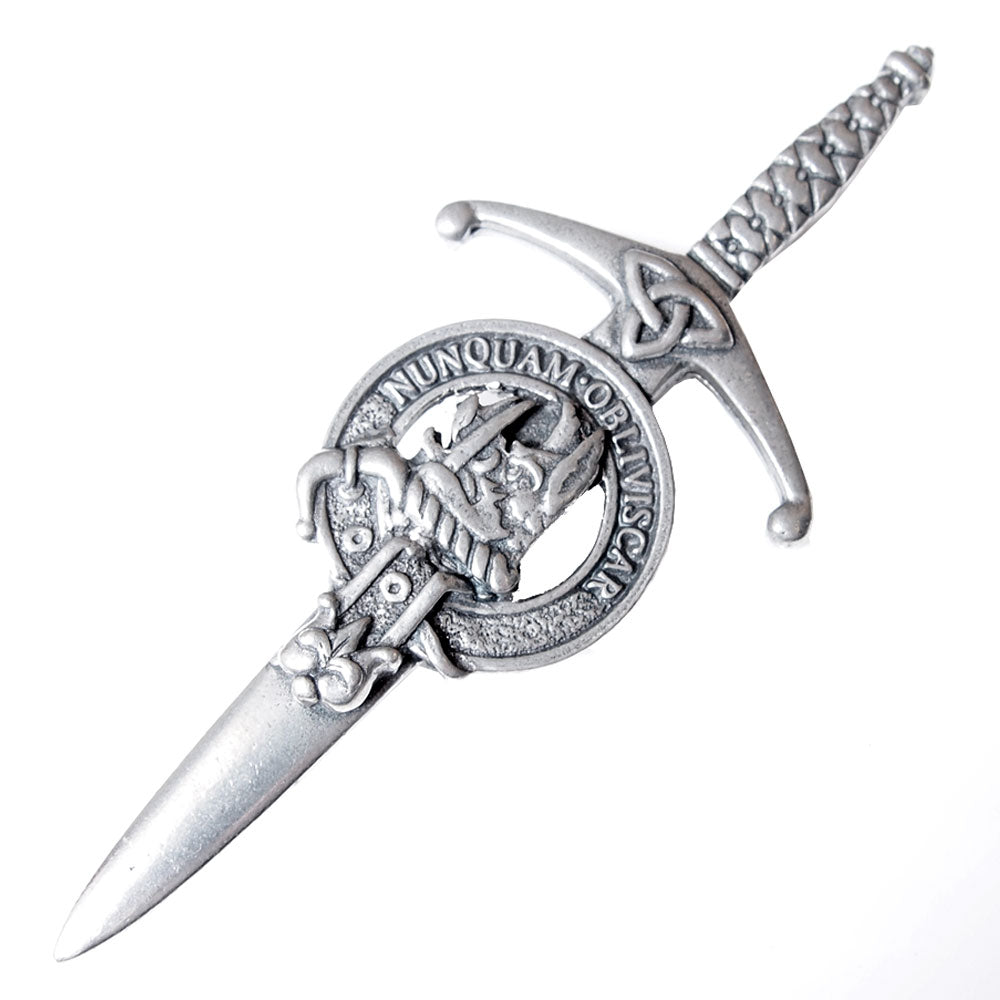 Clan Crest Pewter Kilt Pin with MacIver Crest