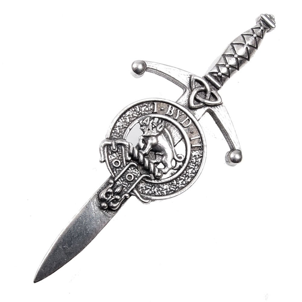 Clan Crest Pewter Kilt Pin with Nesbitt Crest