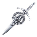 Clan Crest Pewter Kilt Pin with MacThomas Crest