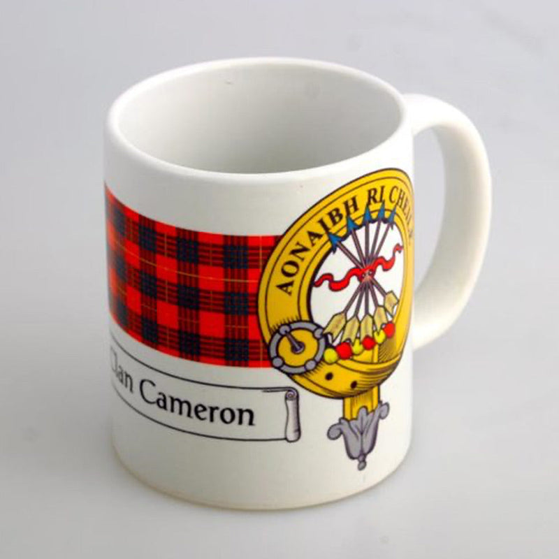 Clan Crest and Tartan Mug