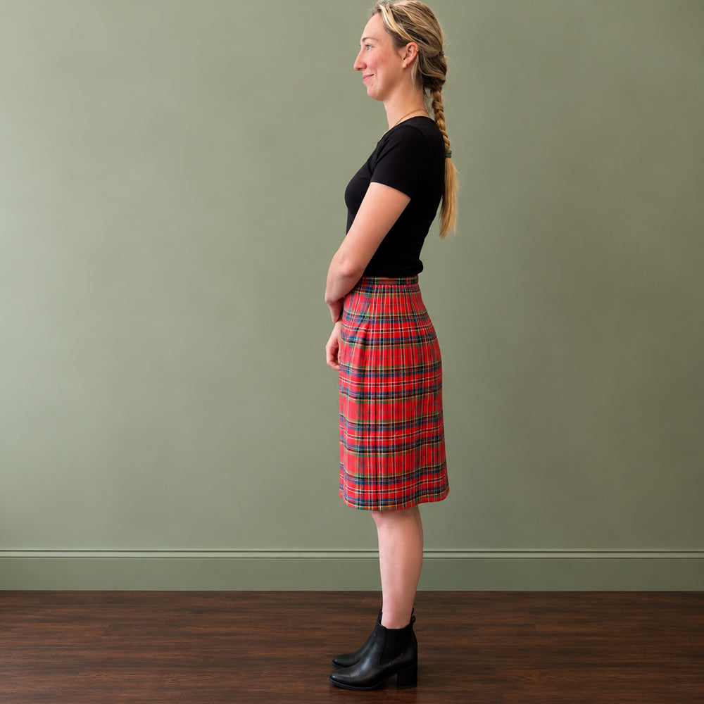 Ladies 6yd Tartan Kilted skirt -Lightweight