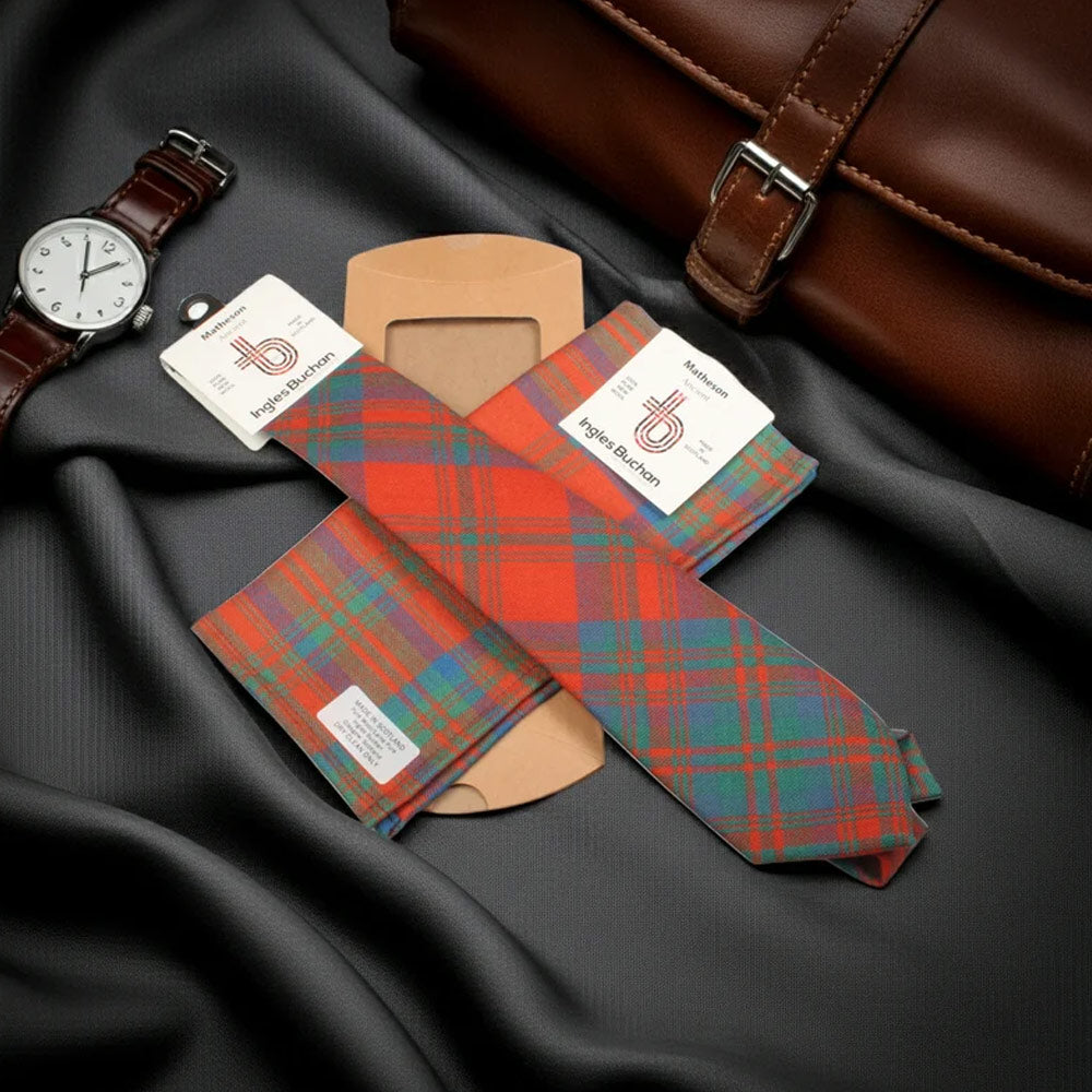 Tie and Pocket Square Gift Set - Any Tartan