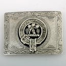 Burnett Pewter Clan Crest Buckle For Kilt Belts