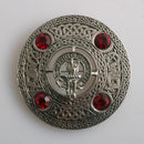 Robertson Clan Crest Pewter Plaid Brooch