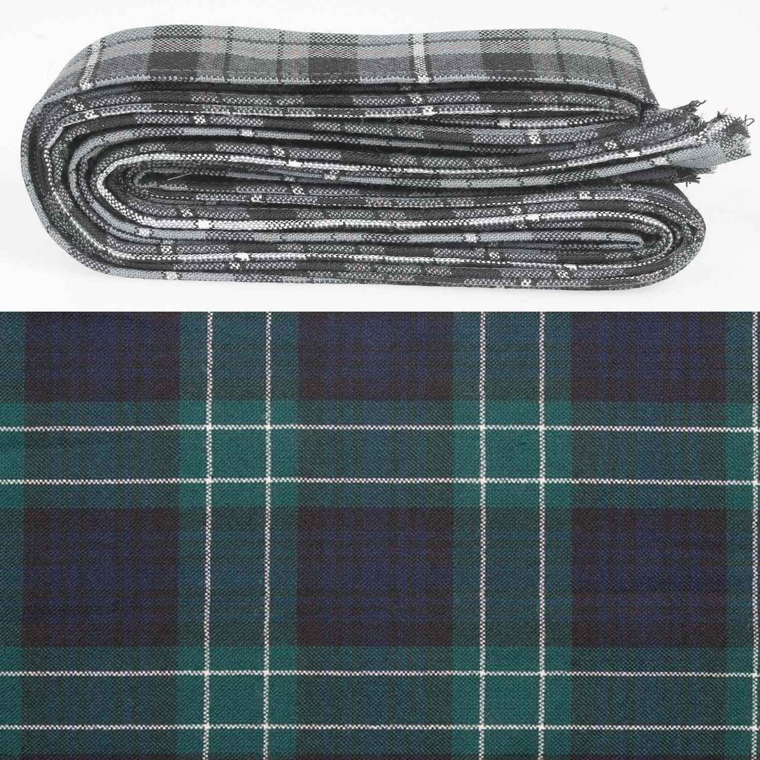 Wool Strip Ribbon in Abercrombie Modern Tartan - 5 Strips, Choose your Width