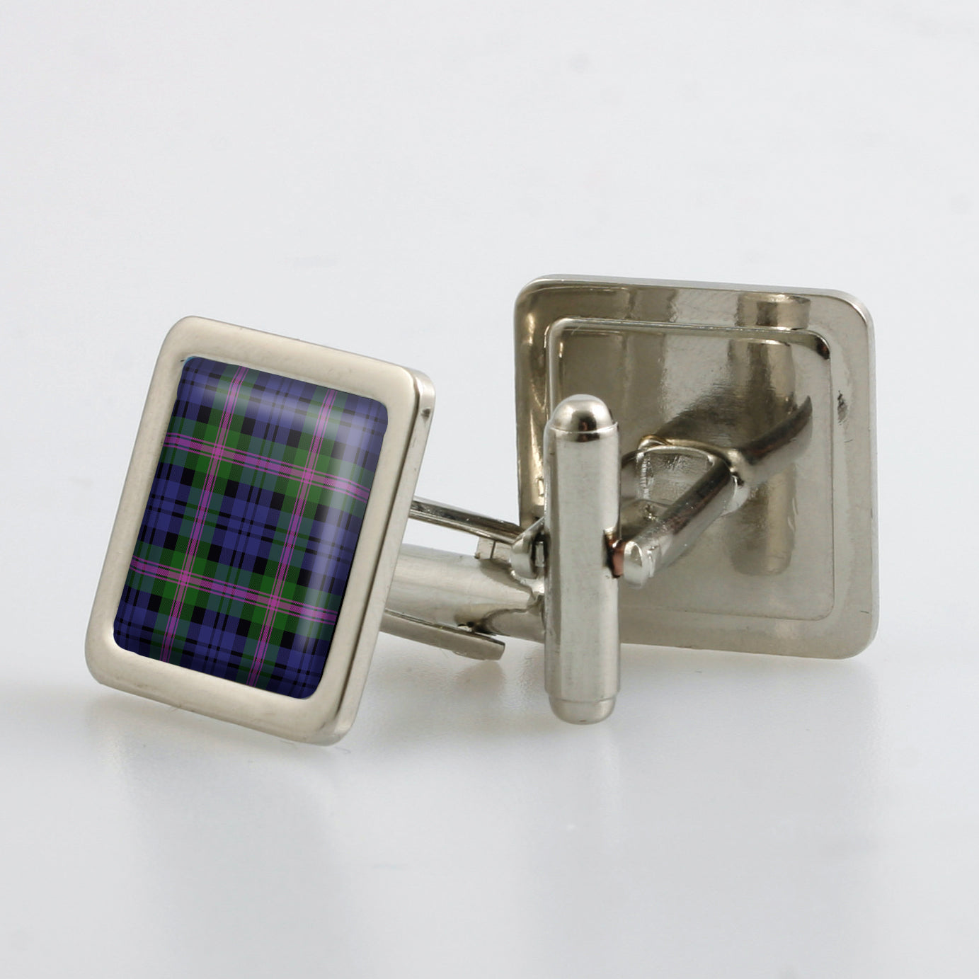 Baird Modern Tartan Cufflinks - Choose Your Shape