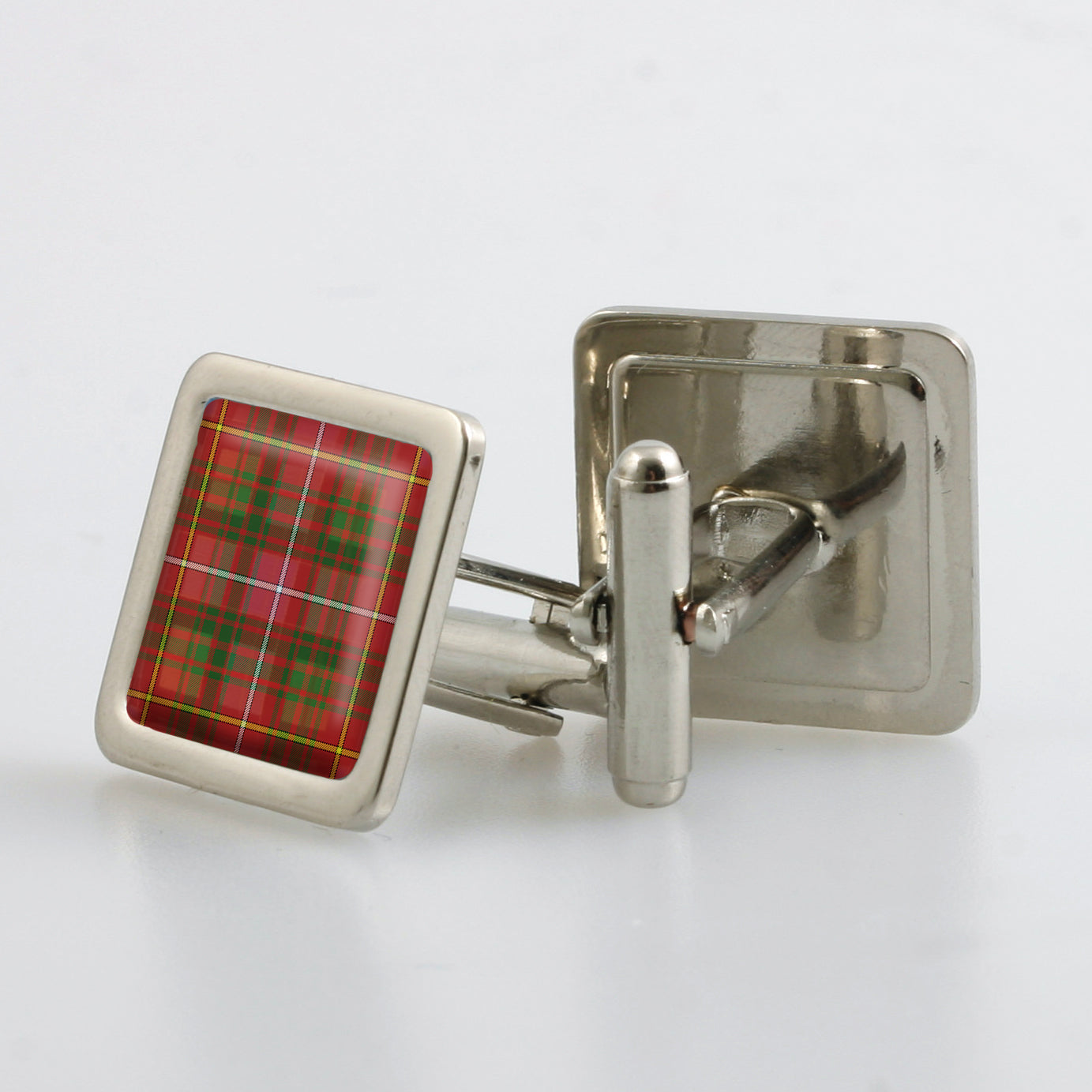 Bruce Modern Tartan Cufflinks - Choose Your Shape