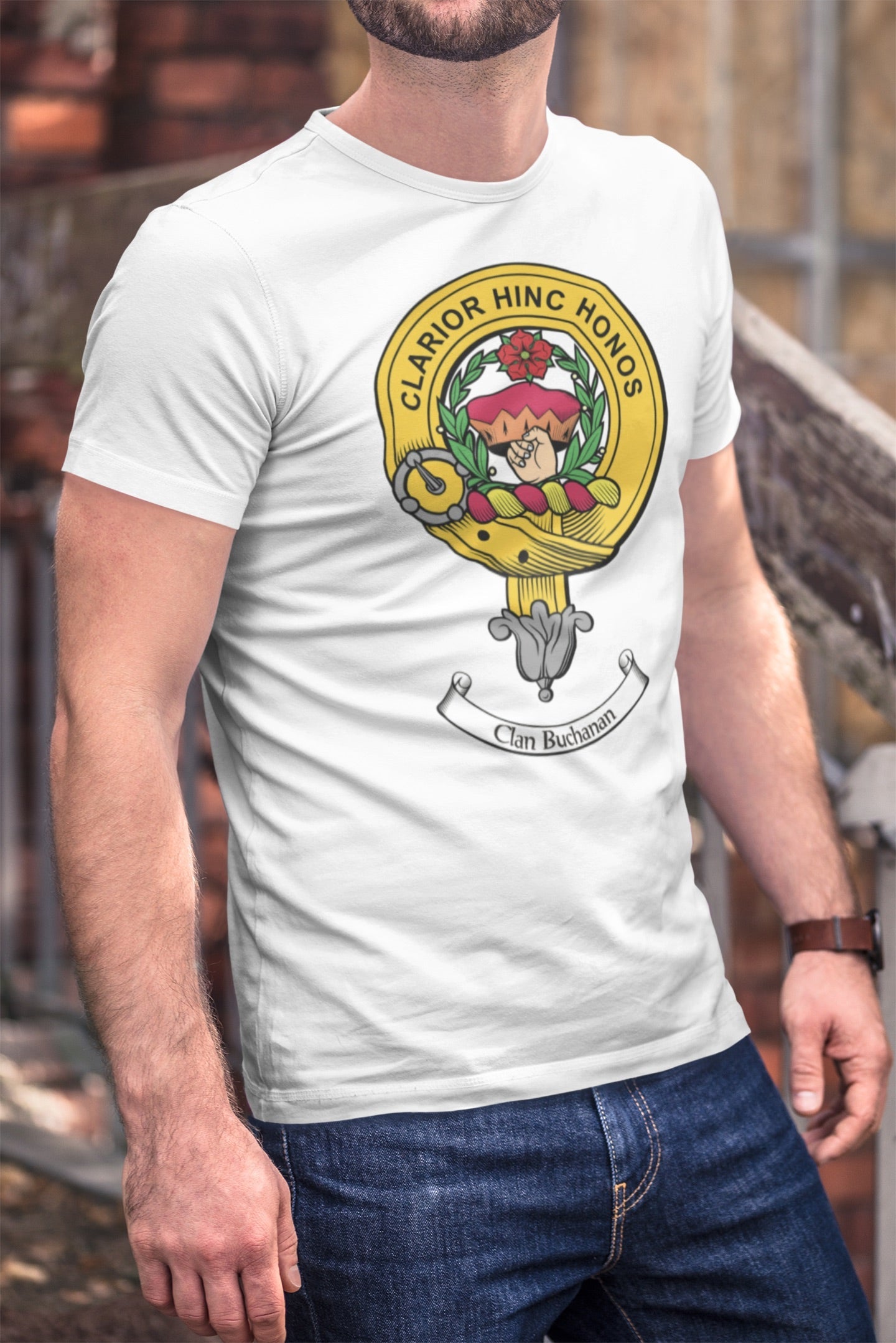 Buchanan Clan Crest Gents T Shirt