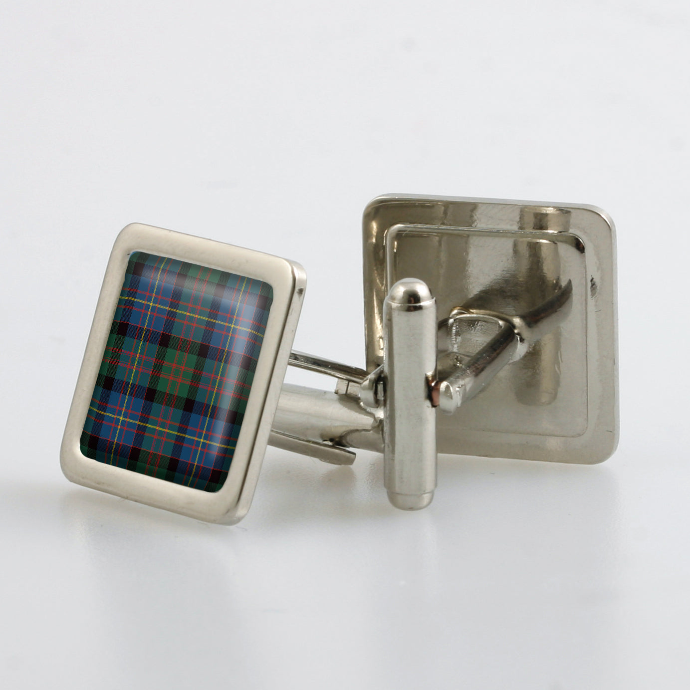 Cameron of Erracht Ancient Tartan Cufflinks - Choose Your Shape.