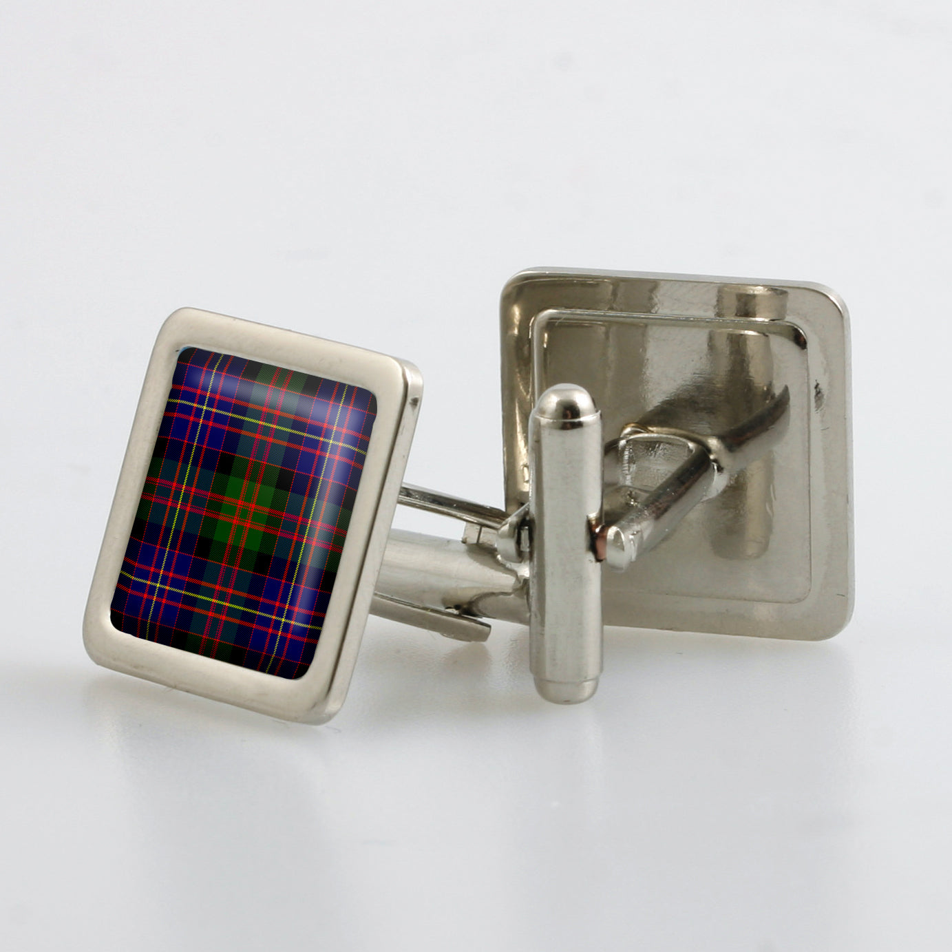 Cameron of Erracht Modern Tartan Cufflinks - Choose Your Shape