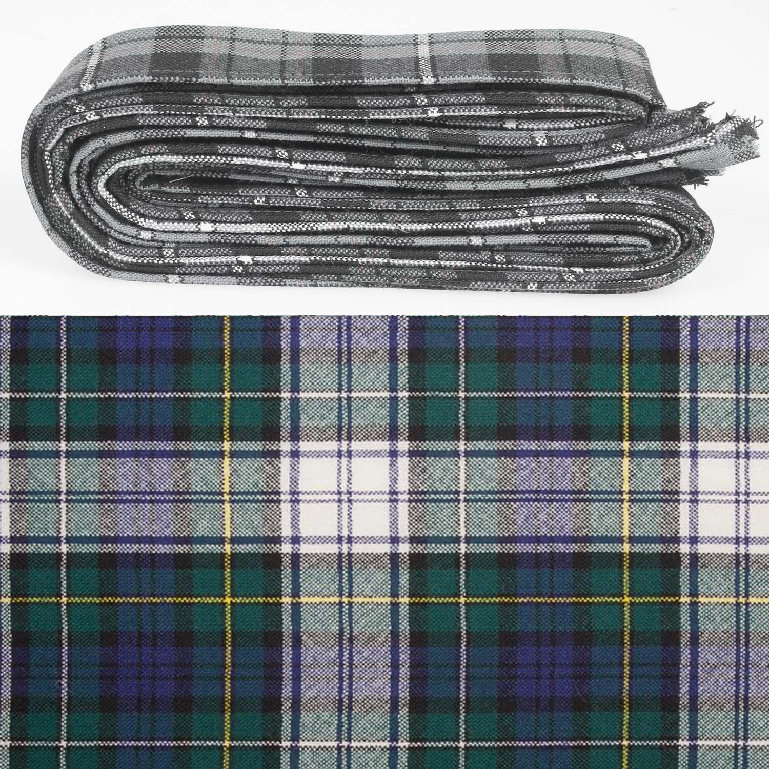 Wool Strip Ribbon in Campbell Dress Modern Tartan - 5 Strips, Choose Your Width