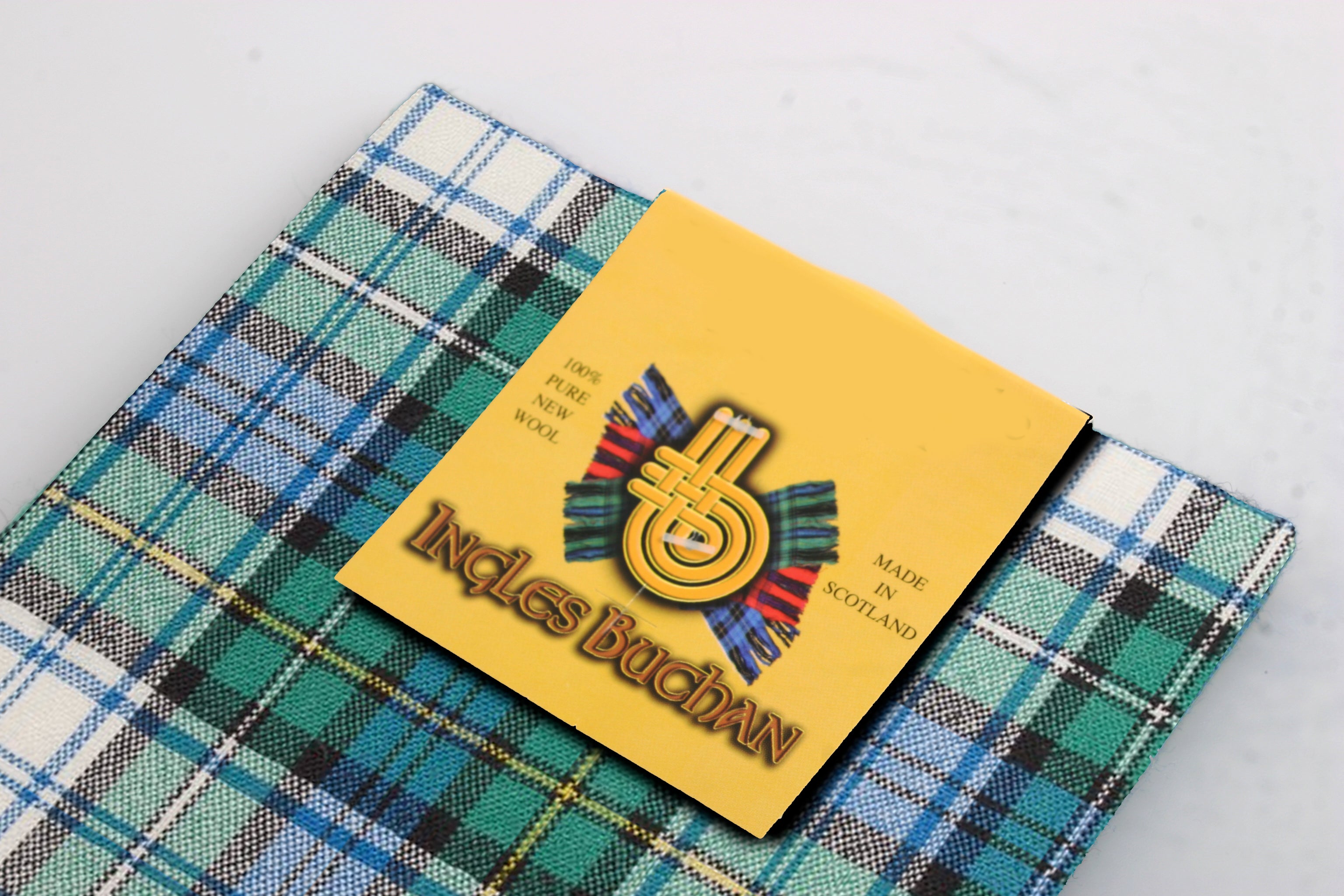 Wool Tartan Pocket Square in Campbell Dress Ancient Tartan