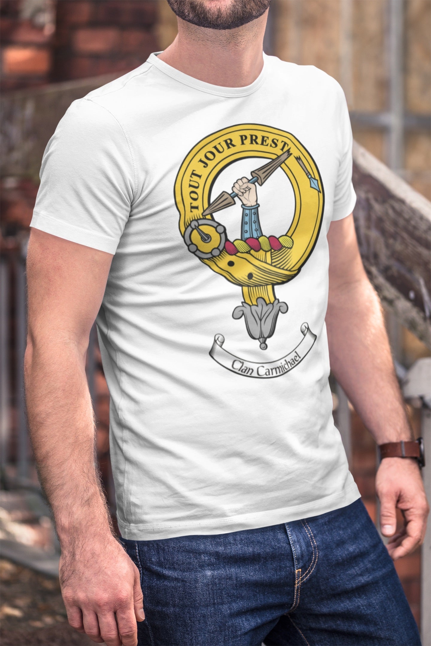 Carmichael Clan Crest Gents T Shirt