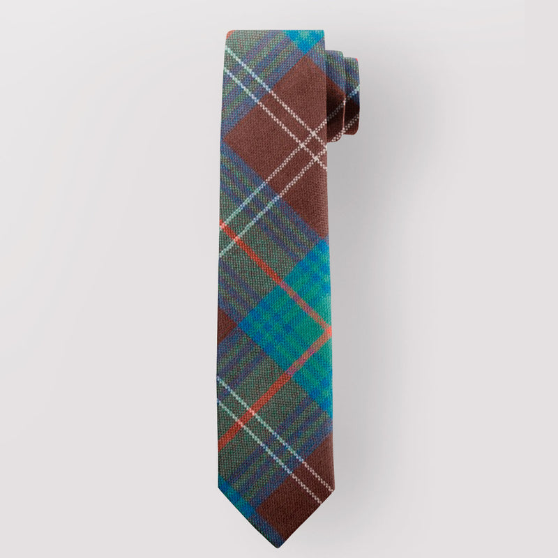 Pure Wool Tie in Chisholm Hunting Ancient Tartan