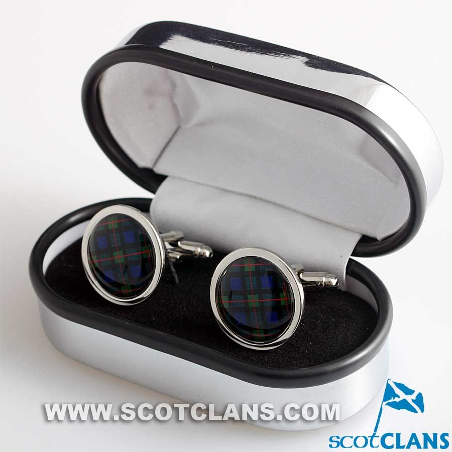 Gunn Modern Tartan Cufflinks - Choose Your Shape