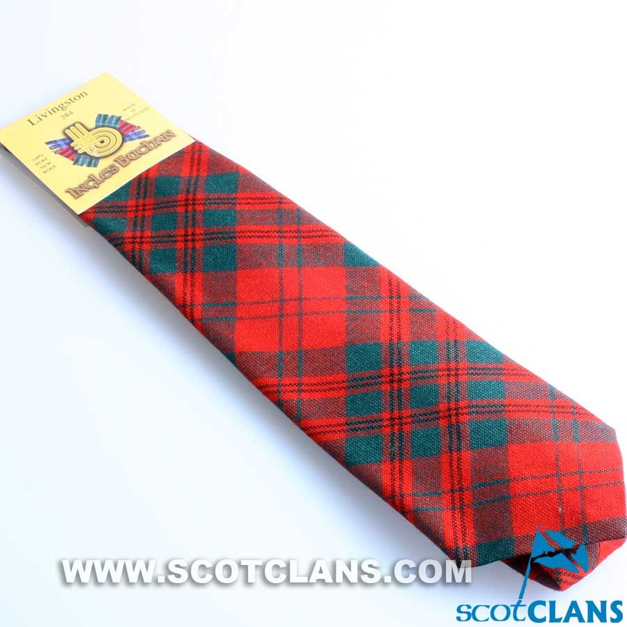 Pure Wool Tie in Livingstone Modern Tartan