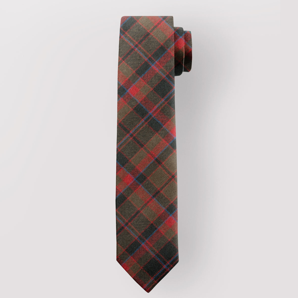 Pure Wool Tie in Cumming Hunting Weathered Tartan