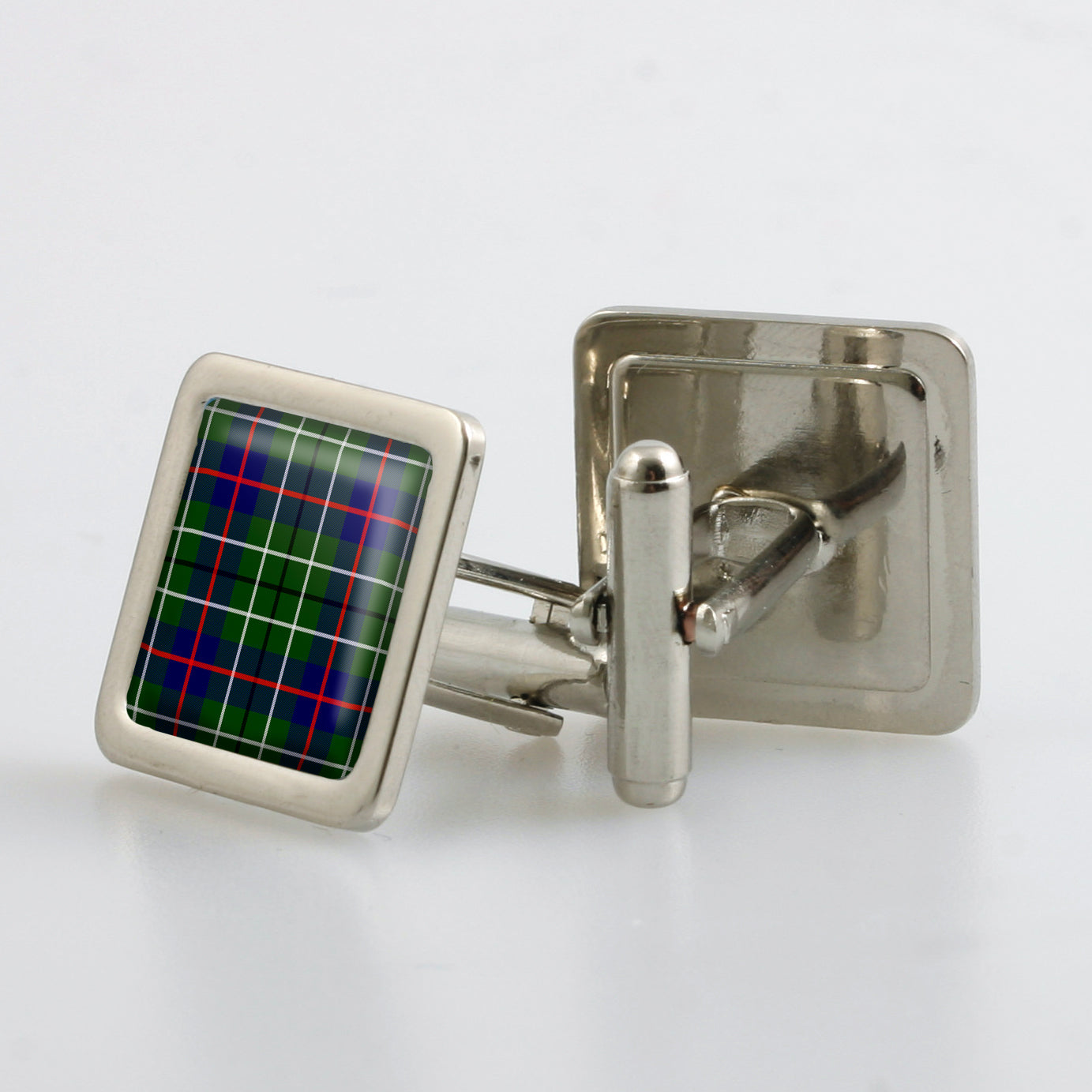 Duncan Modern Tartan Cufflinks - Choose Your Shape