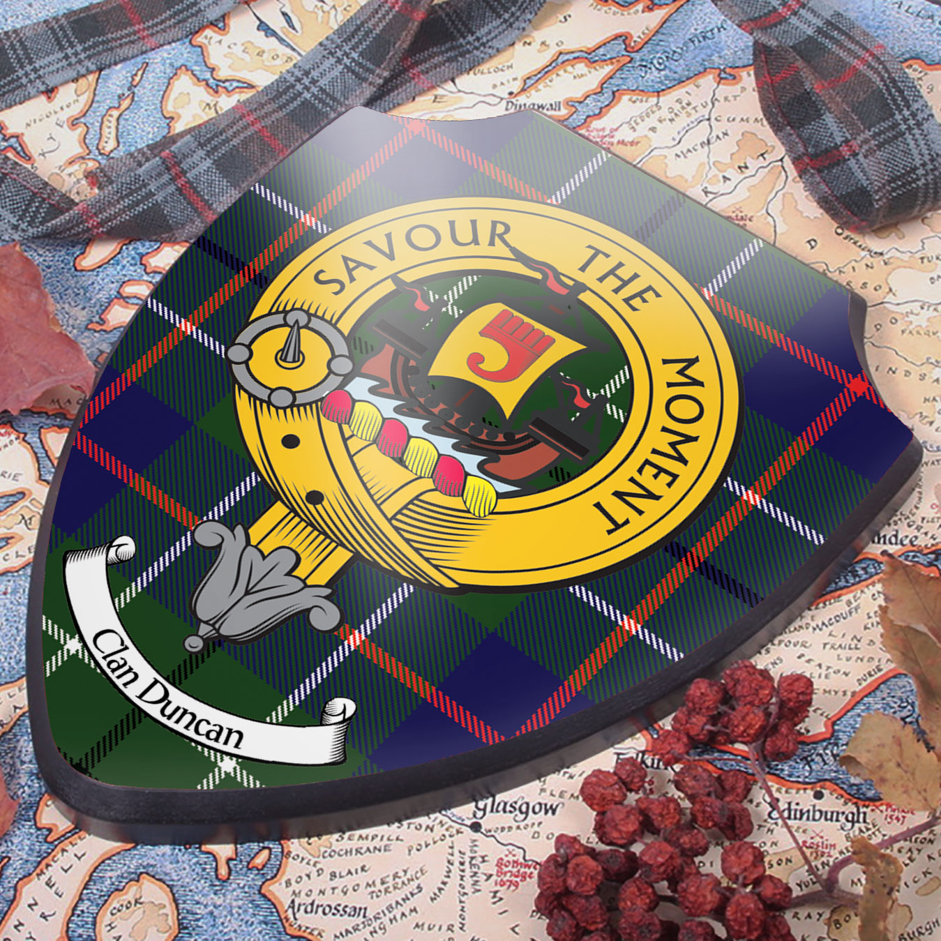 Duncan Clan Crest Printed Wall Plaque - Custom Made