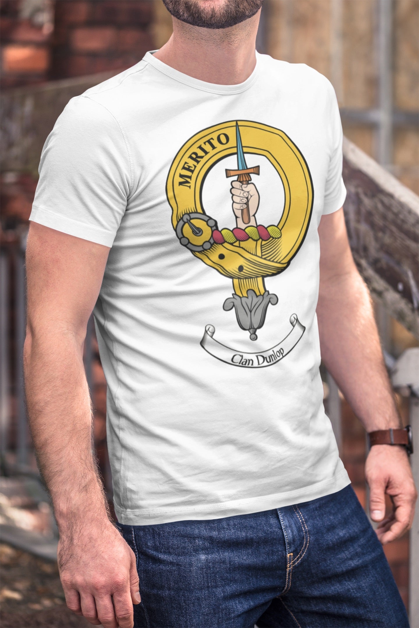 Dunlop Clan Crest Gents T Shirt