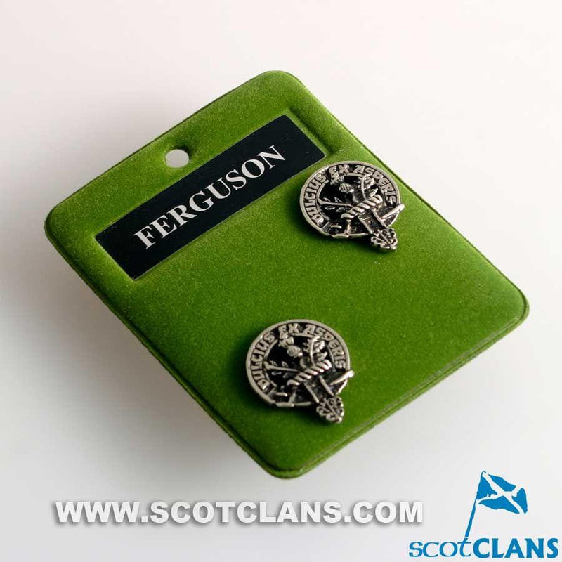 Fergusson Clan Crest Pewter Cufflinks