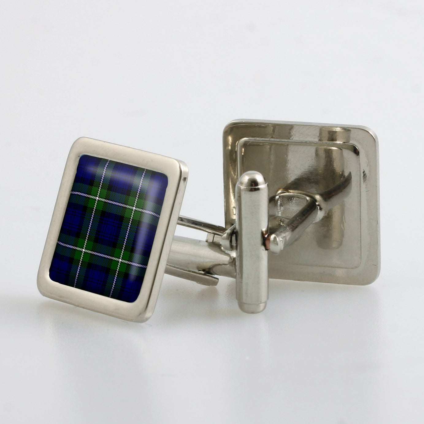 Forbes Modern Tartan Cufflinks - Choose Your Shape