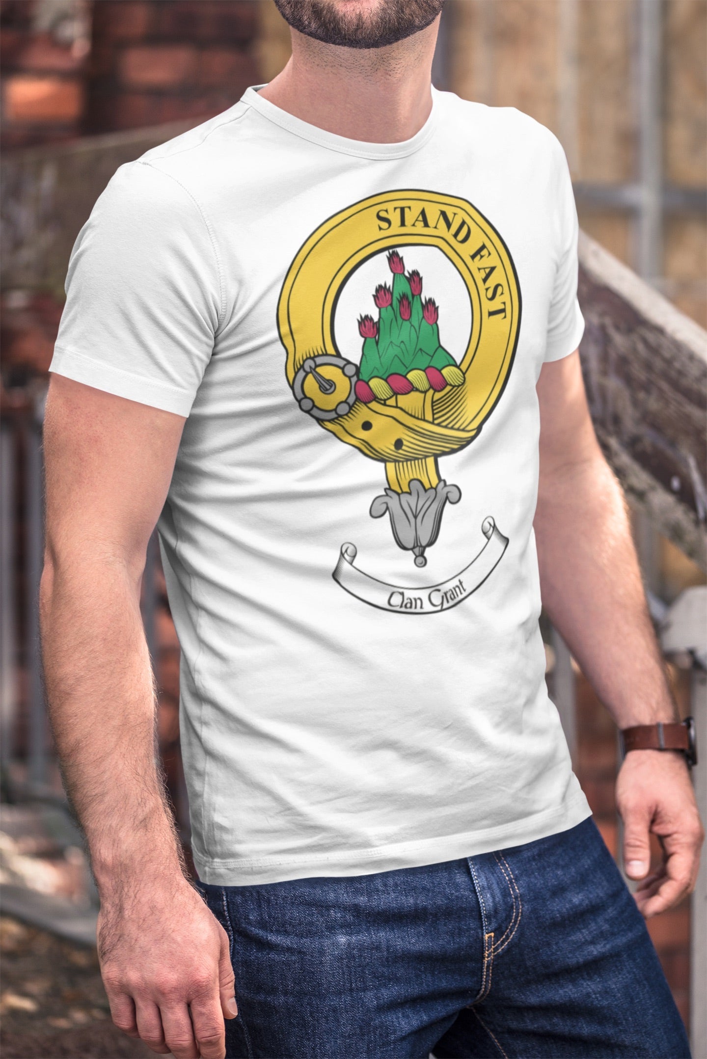 Grant Clan Crest Gents T Shirt