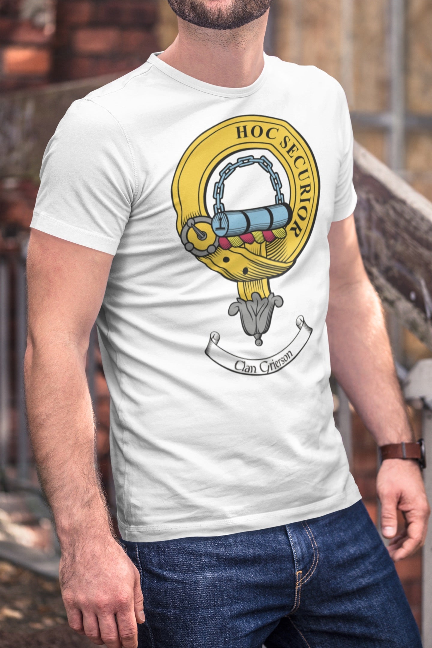 Grierson Clan Crest Gents T Shirt