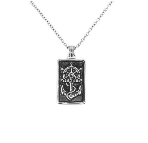 Outlander Inspired Anchor SS Square Pendant