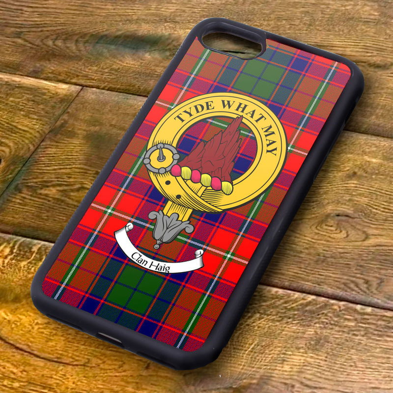Haig Tartan and Clan Crest iPhone Rubber Case