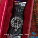 Henderson Clan Crest Sgian Dubh - Stone Top