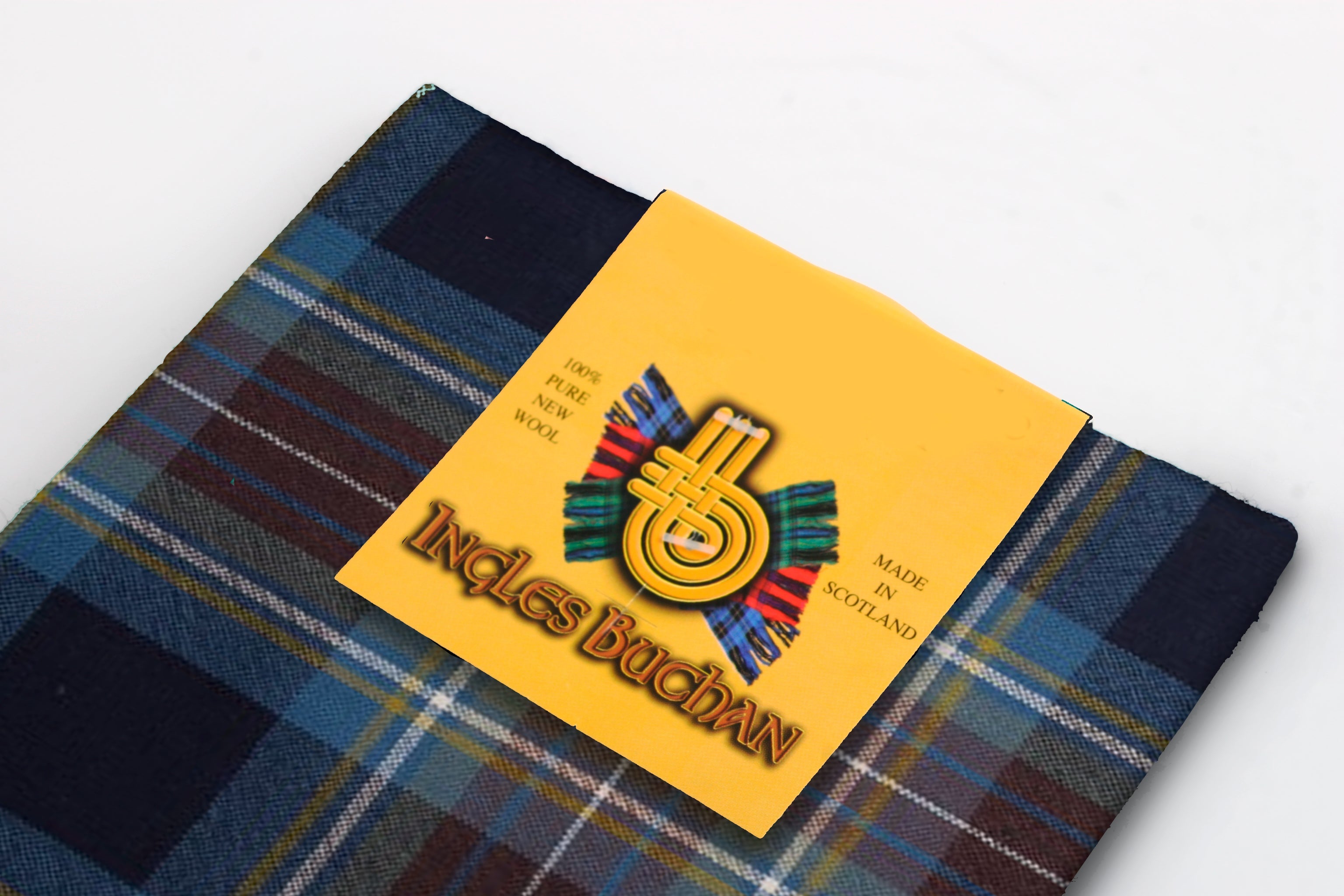 Wool Tartan Pocket Square in Holyrood Tartan