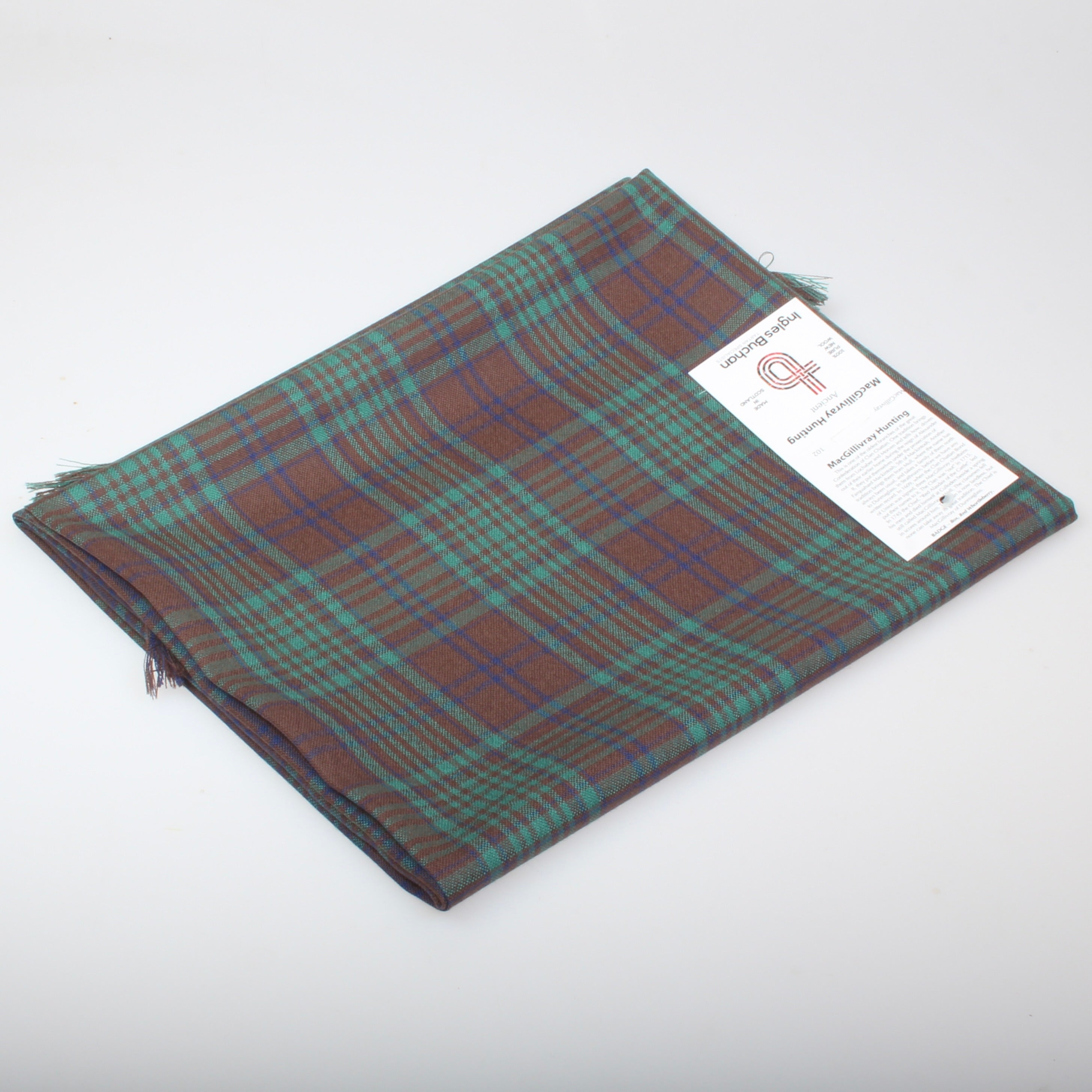 MacGillivray Hunting Ancient Tartan Wool Shawl